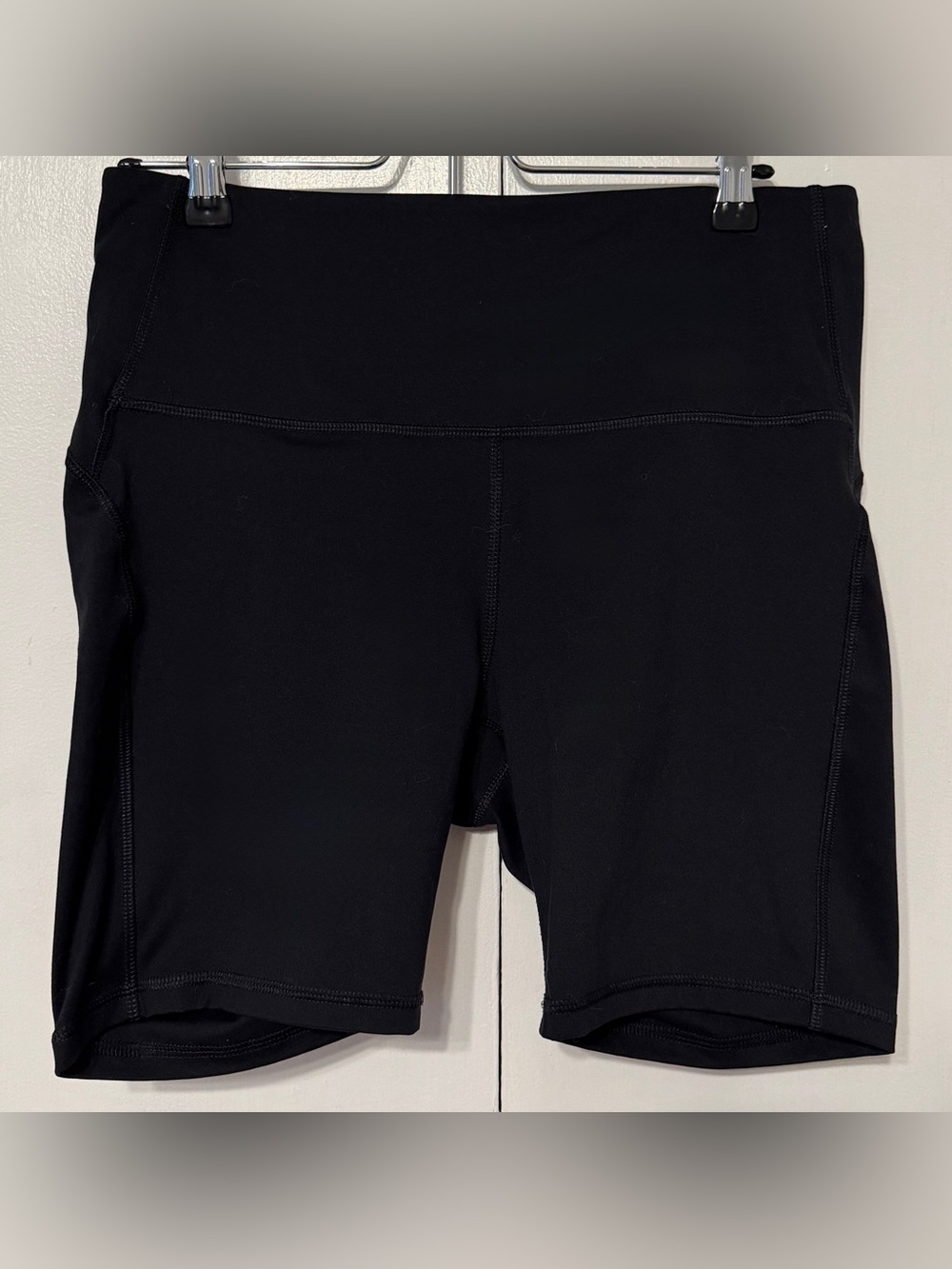 All in Motion Black High Rise Biker Shorts Women’s Large Athletic Compression